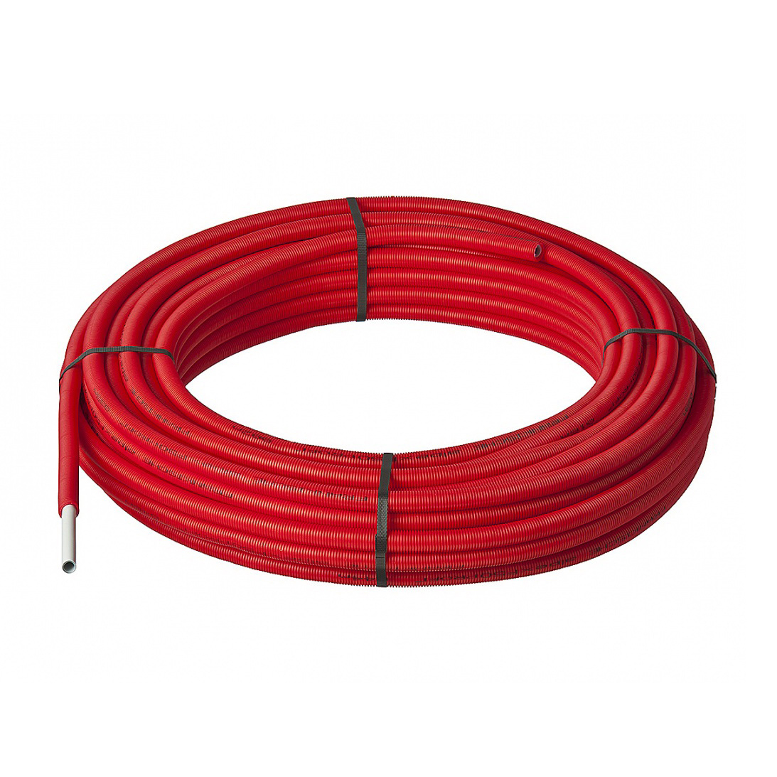 Teava PEXb  HAKAN +GF+ cu bariera de oxygen + tub gofrat de protectie (rosu) D. 16 (podea calda) L=100 m
