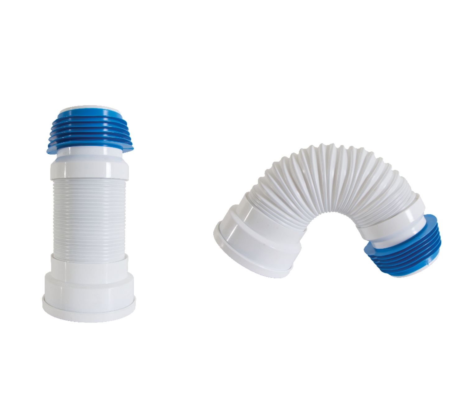 Racord WC flexibil extensibil, insertie inox cu manson D.110 L=400 mm  VISAM