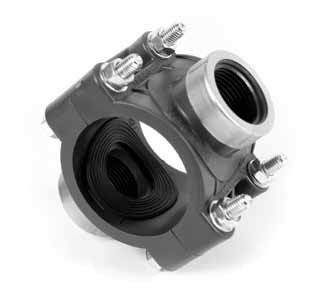 Двойной хомут D.110 x 3/4" x 3/4" / 16 A с 6 болтами, с кольцом  SAB