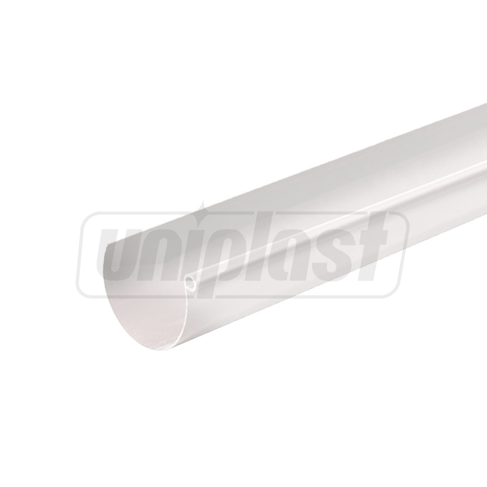 Желоб полукруглый ПВХ D.125 L=4 м (белый) GRN125B  FIRST PLAST