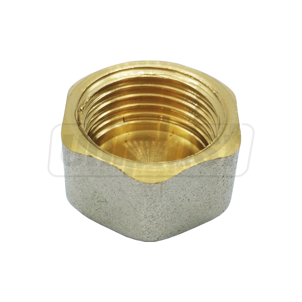 Заглушка-крышка D. 1.1/2" М бронзовая