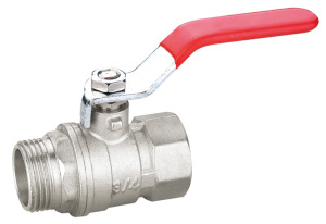 Кран шаровый D.  1/2" П/М ручка PN30