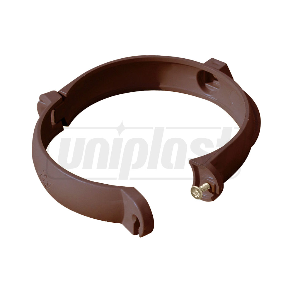 Bratara PVC de prindere burlan D. 80 (maro) (fara diblu) CNM80М  FIRST PLAST