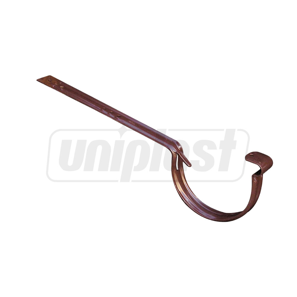 Carlig metal pentru jgheab D.125 (maro) CIN125М  FIRST PLAST