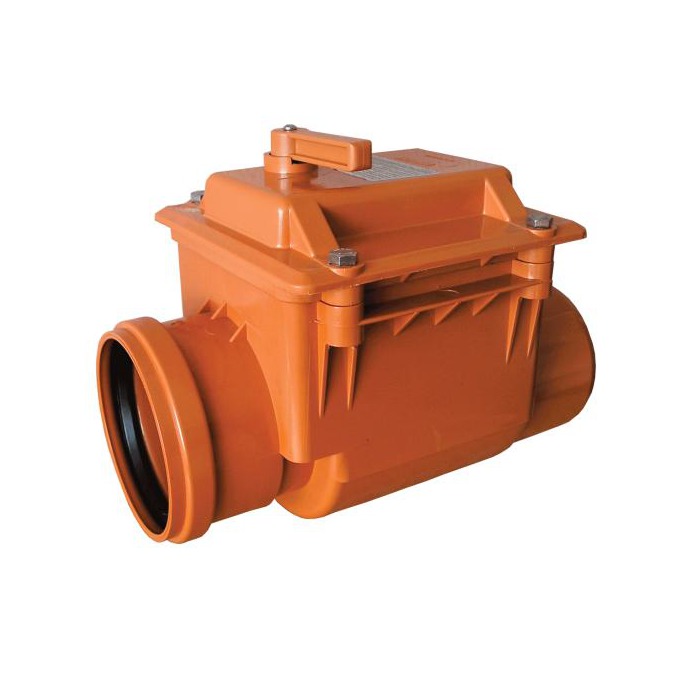 Обратный клапан D.110 ПП (оранжевый)  INSTALPLAST