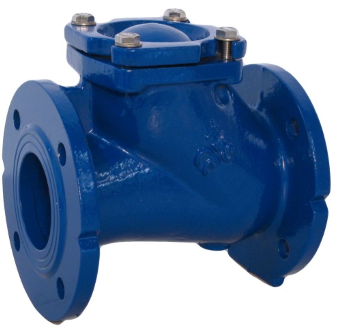 Supapa non-retur D. 65 fonta cu flanse PN16 L=240 mm (4 gauri)
