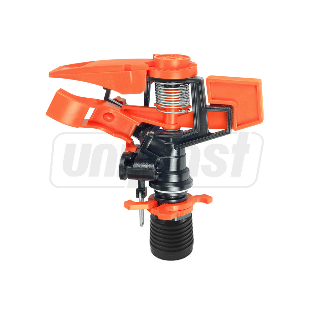 Aspersor plastic D. 3/4" FI R=8-12.5 m, 560-1050 LPH  UNITAPE