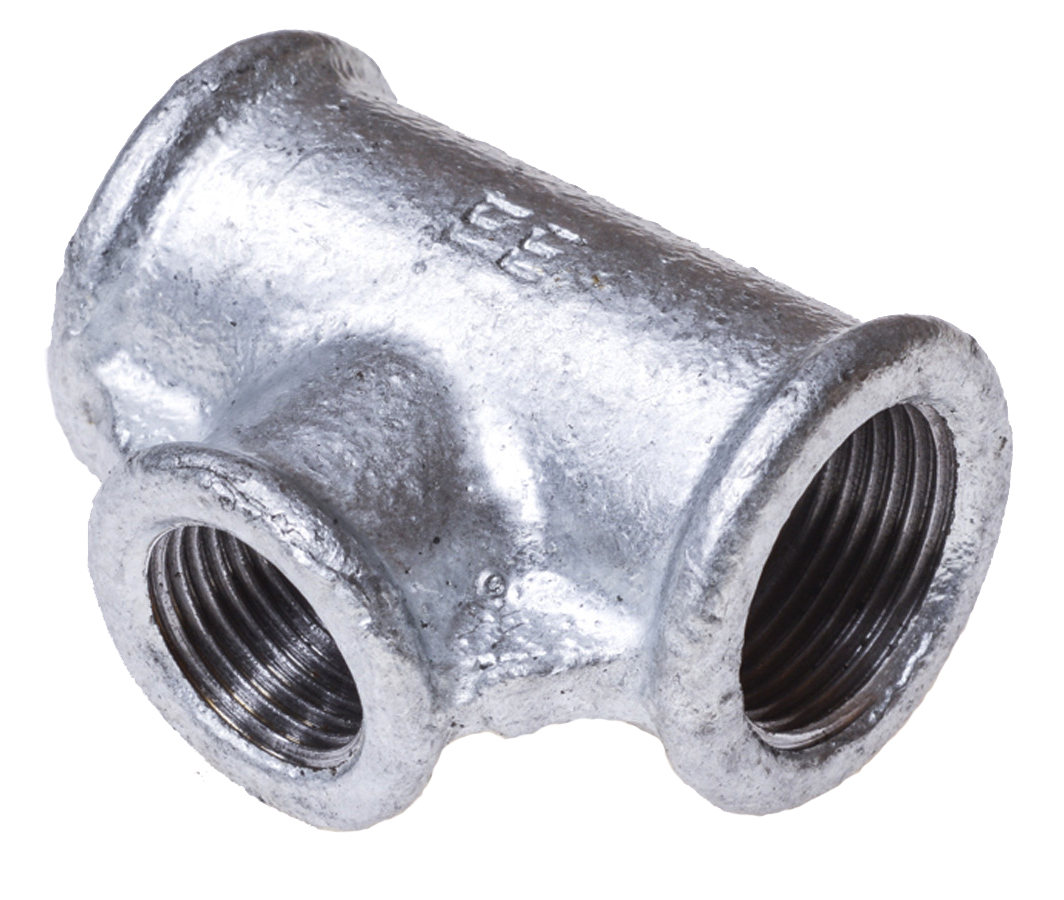 Teu redus D. 1.1/2" x 1/2" FI galvanizat HY