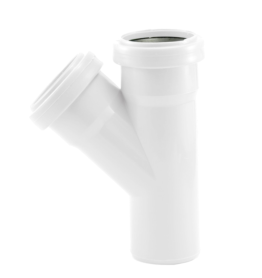 Ramificatie PP D. 32 x 32 / 45° (alba)  INSTALPLAST