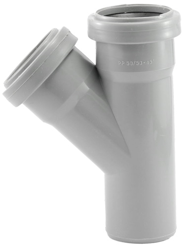 Ramificatie PP D. 32 x 32 / 45° (gri)  TP
