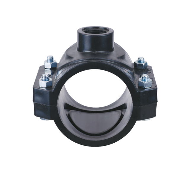 Piesa bransare  D. 63 x 3/4" / 6 K cu inel inox, 4 prinderi