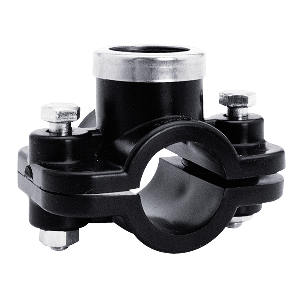 Piesa bransare teava PEHD D. 32 x 1/2" / 16 A cu 2 suruburi, cu inel  SAB