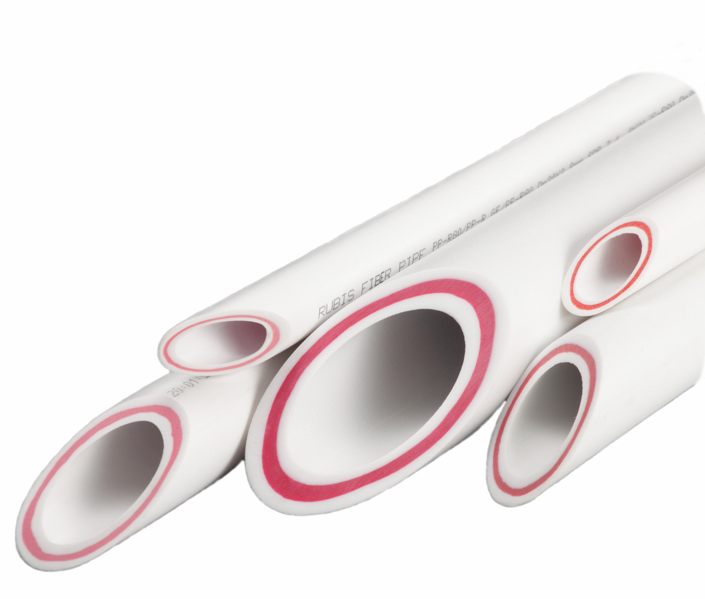Teava PPR Fiber Glass  D. 63 x 8.6 mm PN20  KAS (fibra rosu)