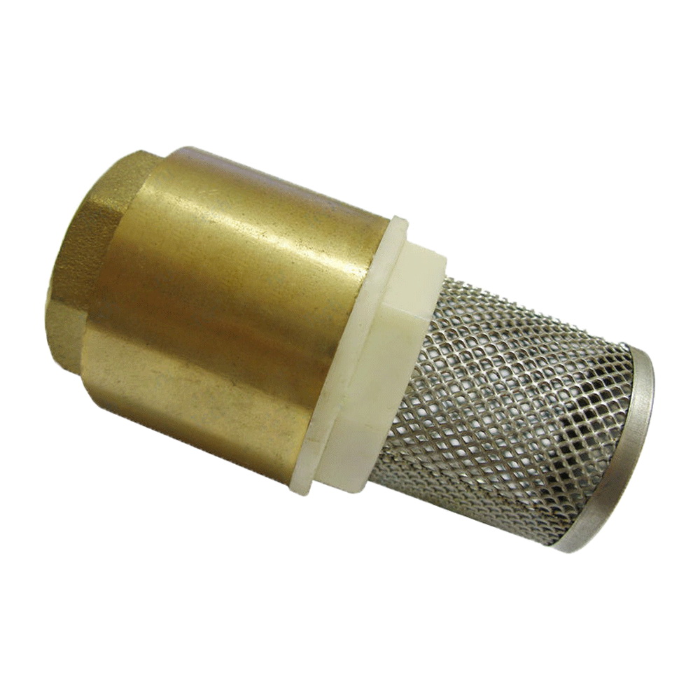 Sorb cu supapa de sens din alama cu sita inox D.  3/4"