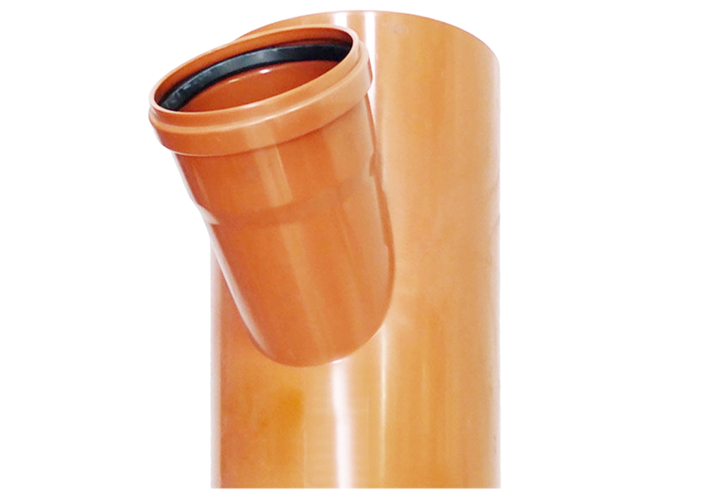 Хомут клеевой ПВХ D.250 x 200 / 45° (наружный)  BTN