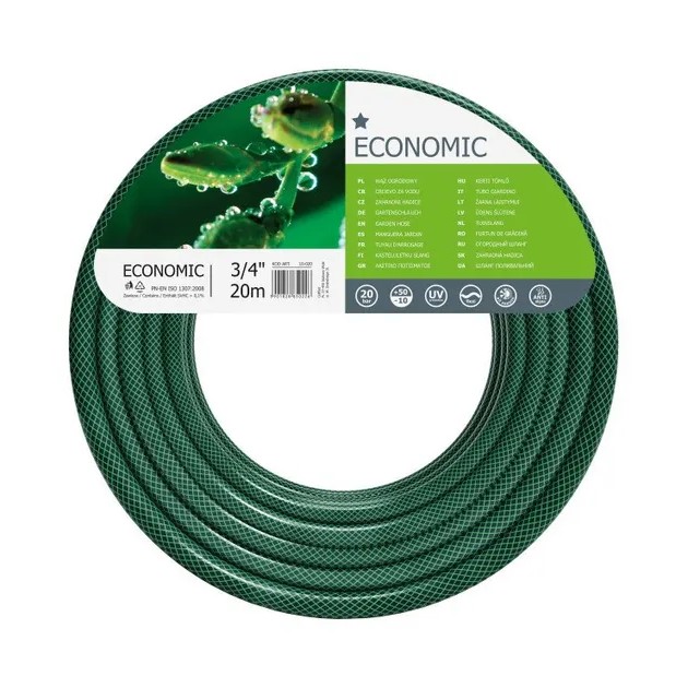 Шланг ECONOMIC D.  3/4" (18-22 мм) 20 bar поливочный 10-020  CELLFAST L=20 м