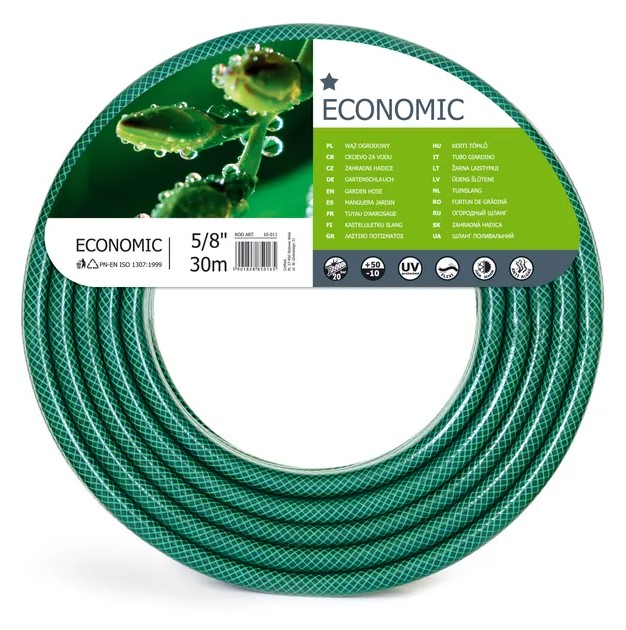 Шланг ECONOMIC D.  5/8" (15-18 мм) 20 bar поливочный 10-011  CELLFAST L=30 м