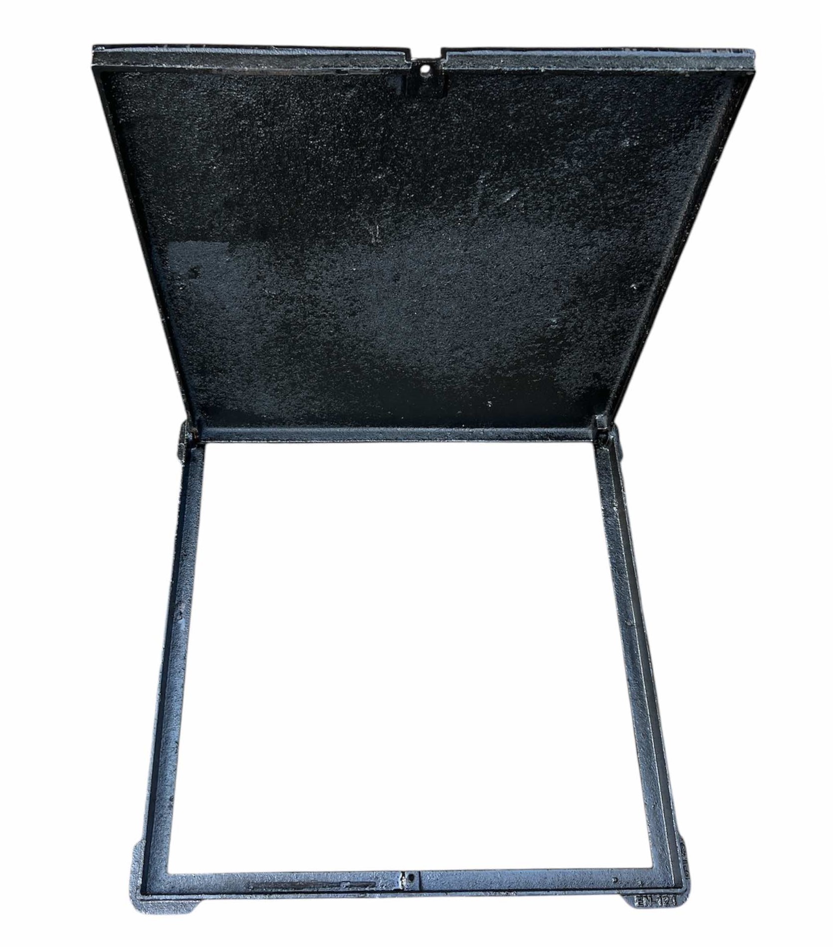 Capac cu rama patrata din fonta 700x700 mm EN124 B125 (730 x 730 mm, H=37 mm)