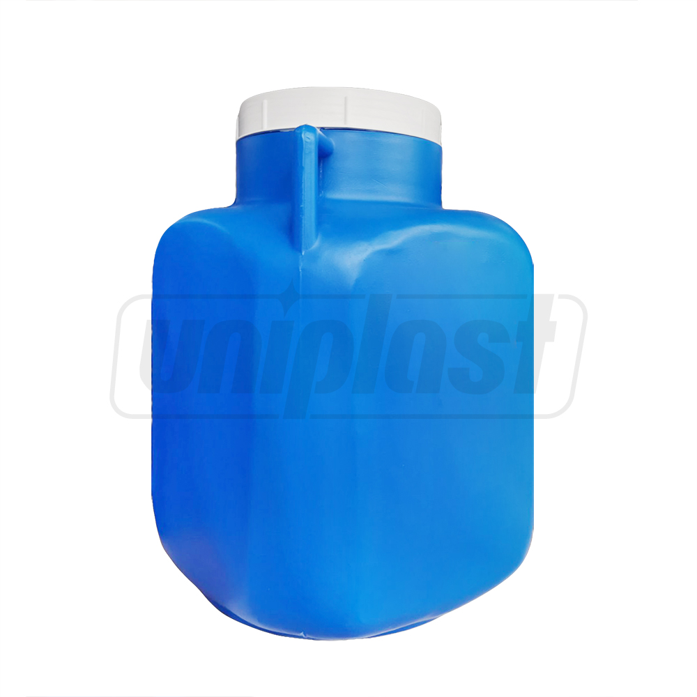 Bidon plastic cu capac  10 L (albastru) H=0.30 m/W=0.23 m