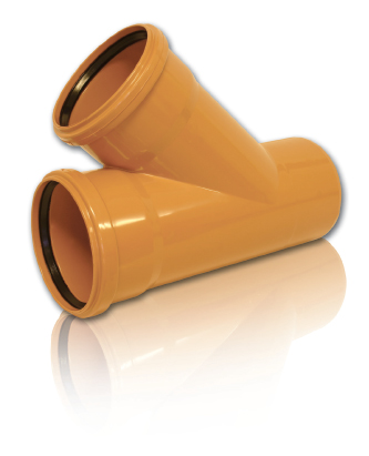 Ramificatie PVC D.125 x 125 / 45°  BTN