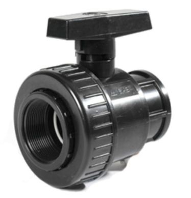 Robinet bila PVC D. 1.1/2" FI/FI / 10 A  SAB