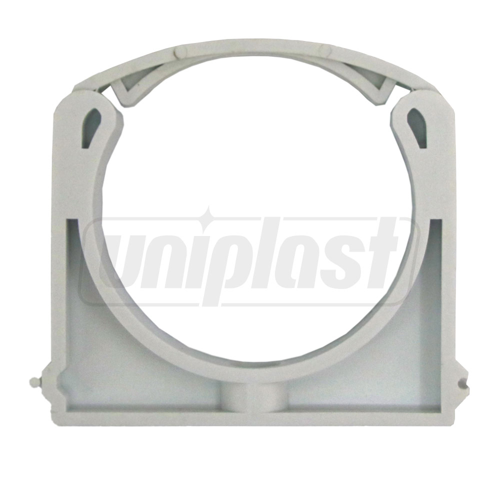 Клипса ПВХ для трубы D. 75 (белая)  EGEPLAST