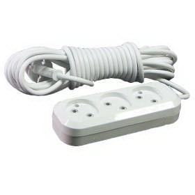 Prelungitor 3 locuri fara pamintare  5m 10A 250V (48/12 buc.)  MAKEL
