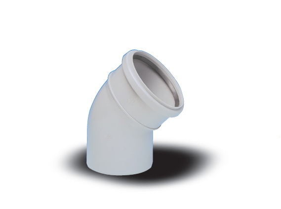 Cot PVC D. 75 / 45° (alb)  EGEPLAST