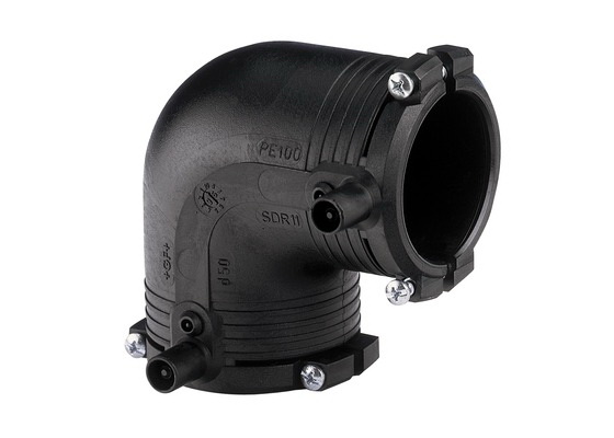 Угол e/f 90° D.225 PE100 SDR11 PN16 39.5W Elgef  +GF+