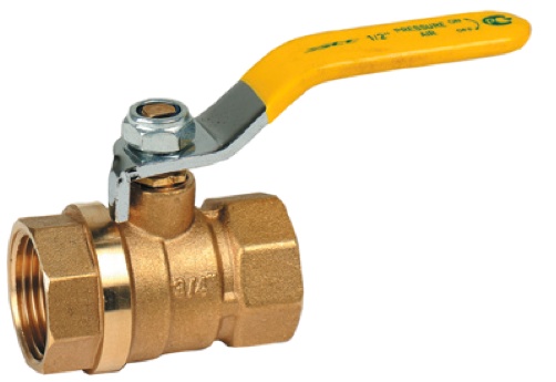 Robinet bila D.  1/2" FI/FI "GAZ" PN25 HY