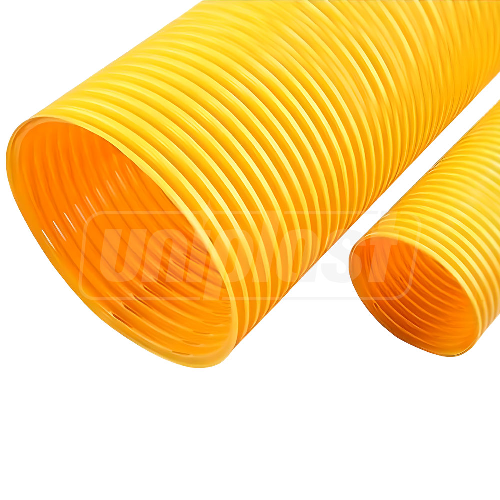 Teava corugata drenaj PVC D.100 (galben)  EGEPLAST