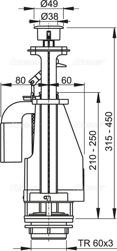 Interior (3/6 L) А08 (3812)  ALCAPLAST