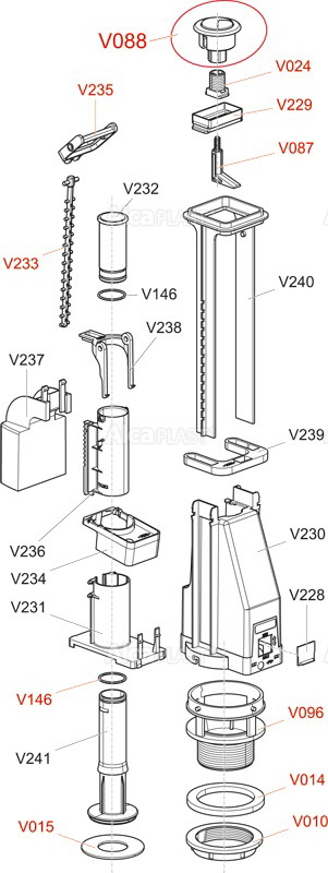 Interior (3/6 L) А08 (3812)  ALCAPLAST