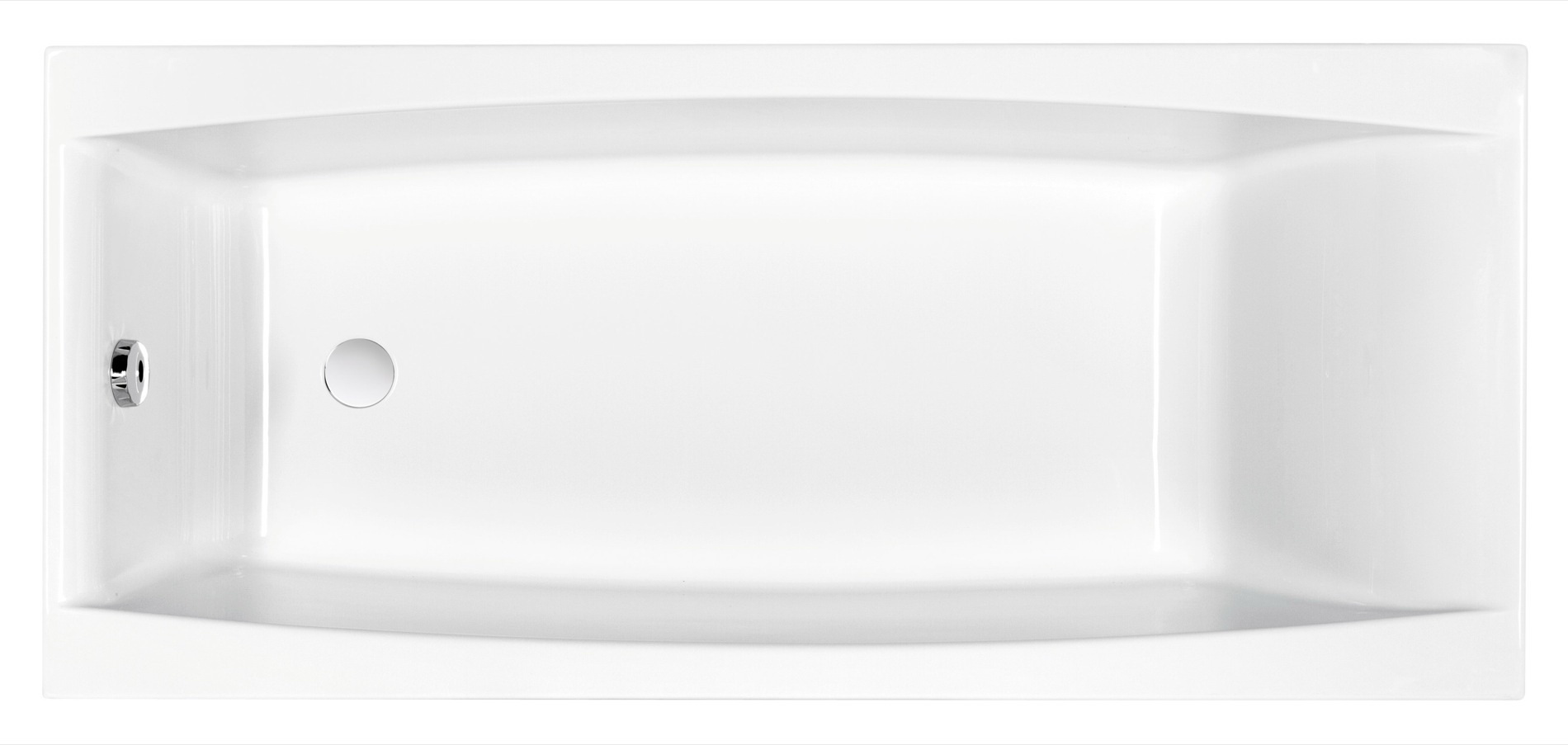 Сada de baie din acril CERSANIT Virgo 170 x 75 cm dreptunghiulara (1673)