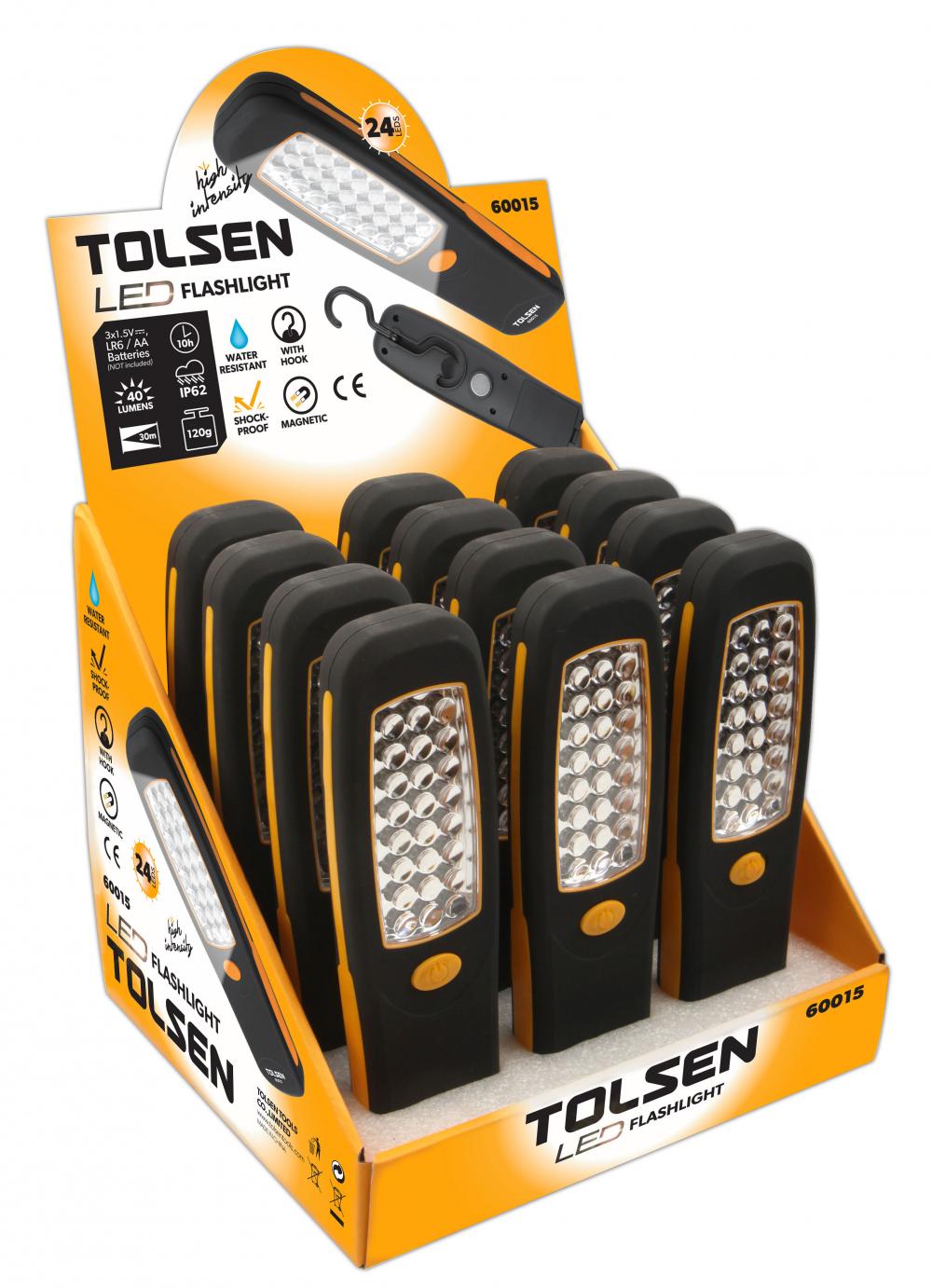 Lanterna magnetica 24LED/40LM  TOLSEN