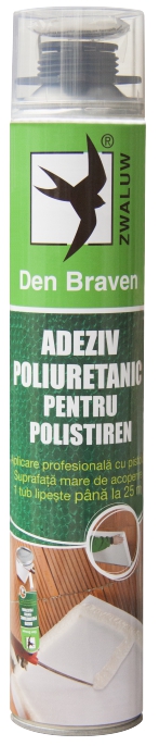 Adeziv profesional poliuretanic pentru polistiren 870 ml  DEN BRAVEN