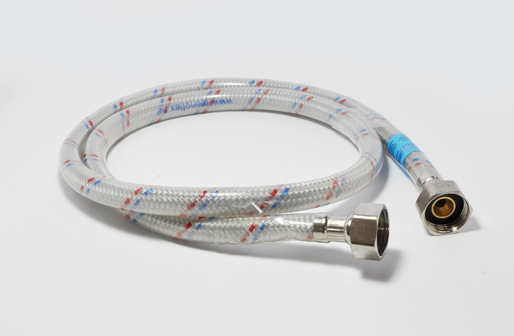 Furtun flexibil antivibrant OPTIMA L=0.8 m D. 1/2" FI/FI cu protectie PVC  MONOFLEX
