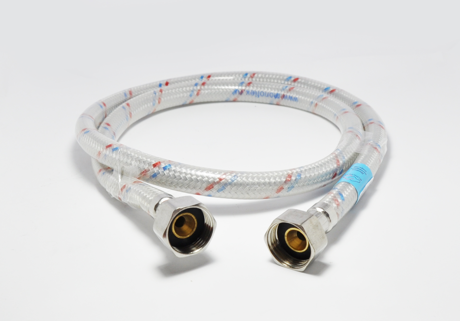 Furtun flexibil antivibrant OPTIMA L=0.8 m D. 1/2" FI/FI cu protectie PVC  MONOFLEX