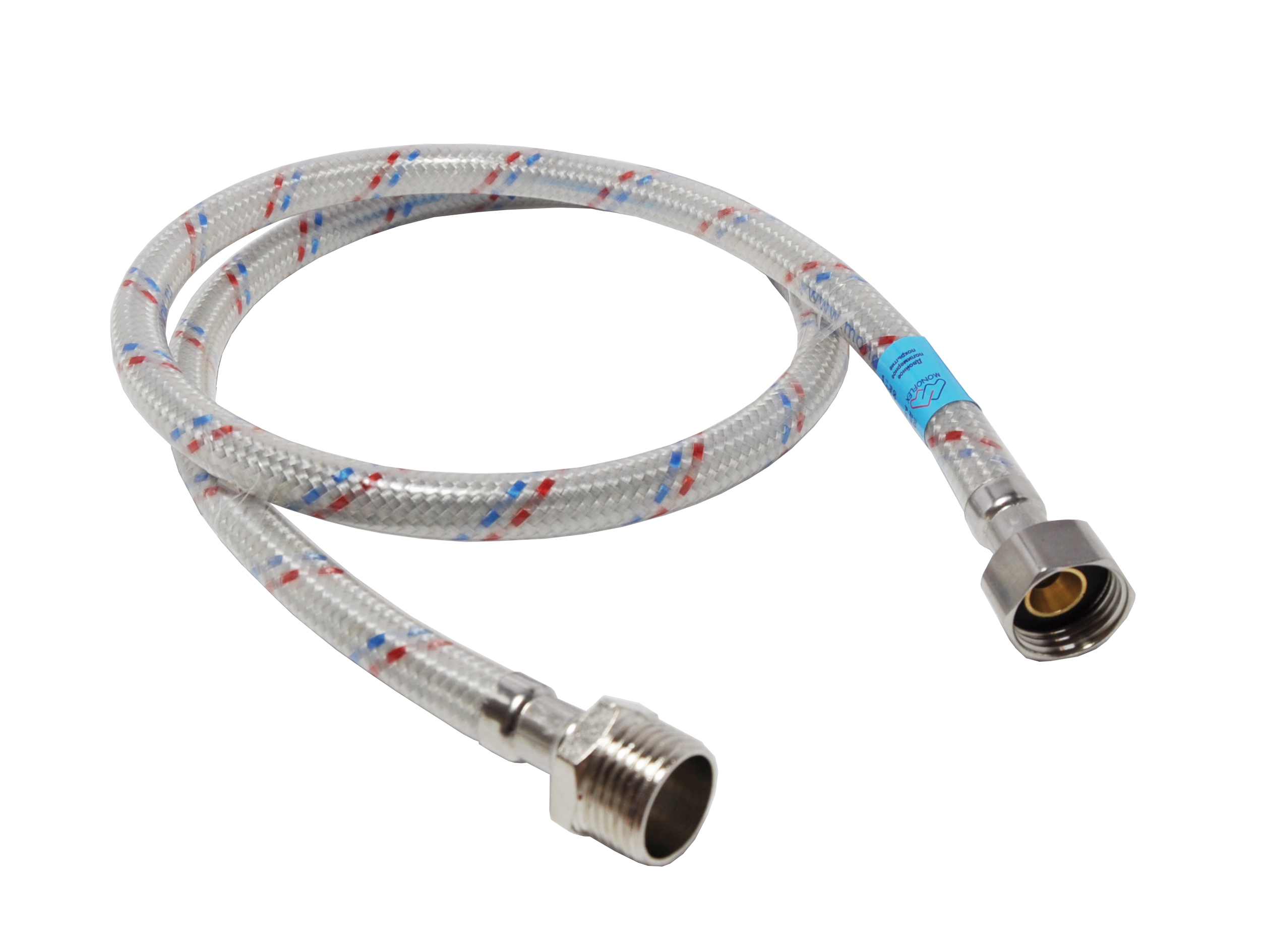 Furtun flexibil antivibrant OPTIMA L=0.4 m D. 1/2" FE/FI cu protectie PVC  MONOFLEX