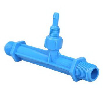 Injector D.  1/2" Venturi Consum: 0.29-0.81 m³/h, 0.7-9.5 bar, putere de aspirare: 3-37 LPH (albastru)  UNITAPE