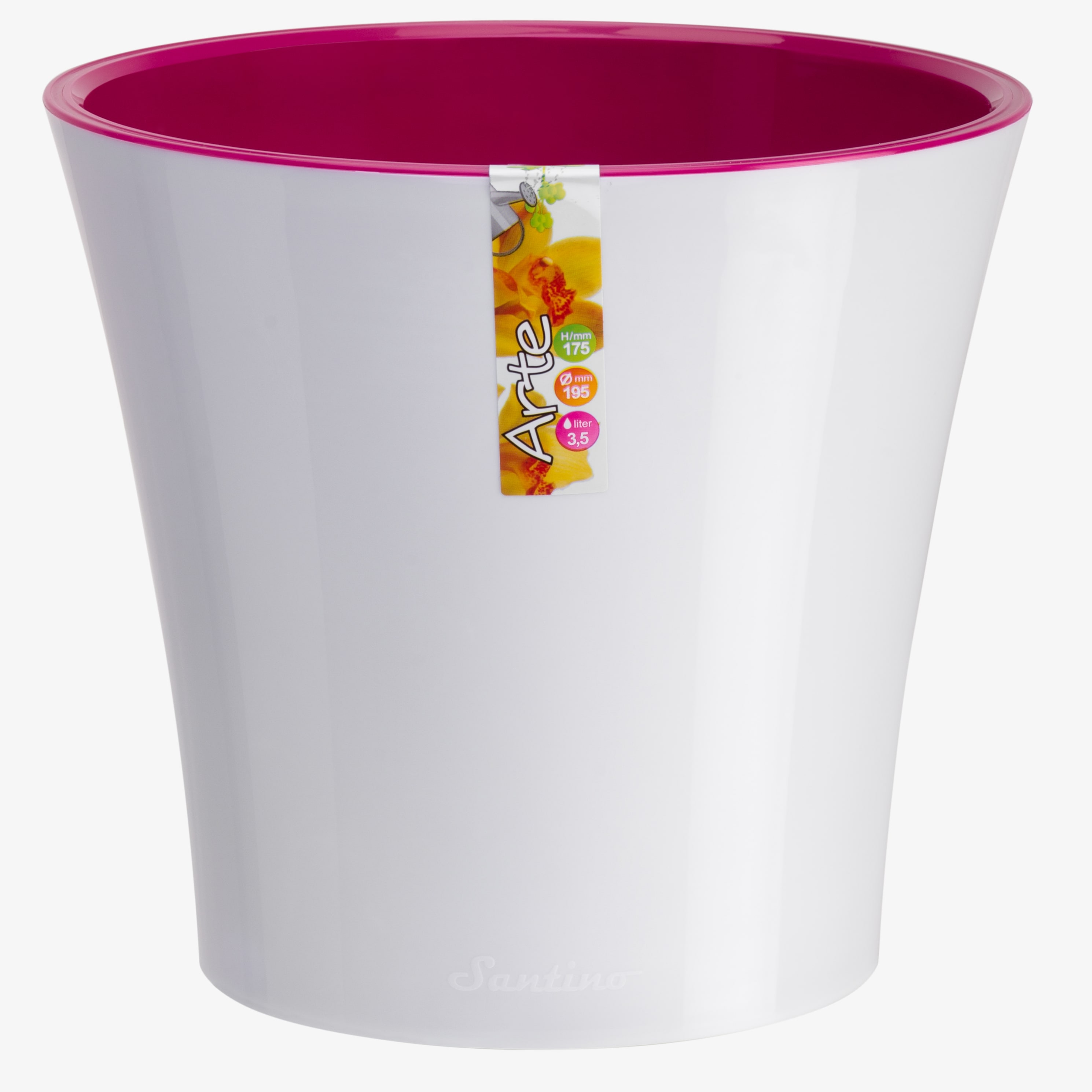 Ghiveci ARTE 1.2 L (alb-liliac)