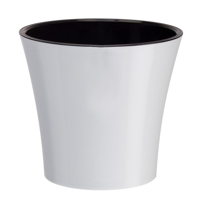 Ghiveci ARTE 5 L (alb-negru)