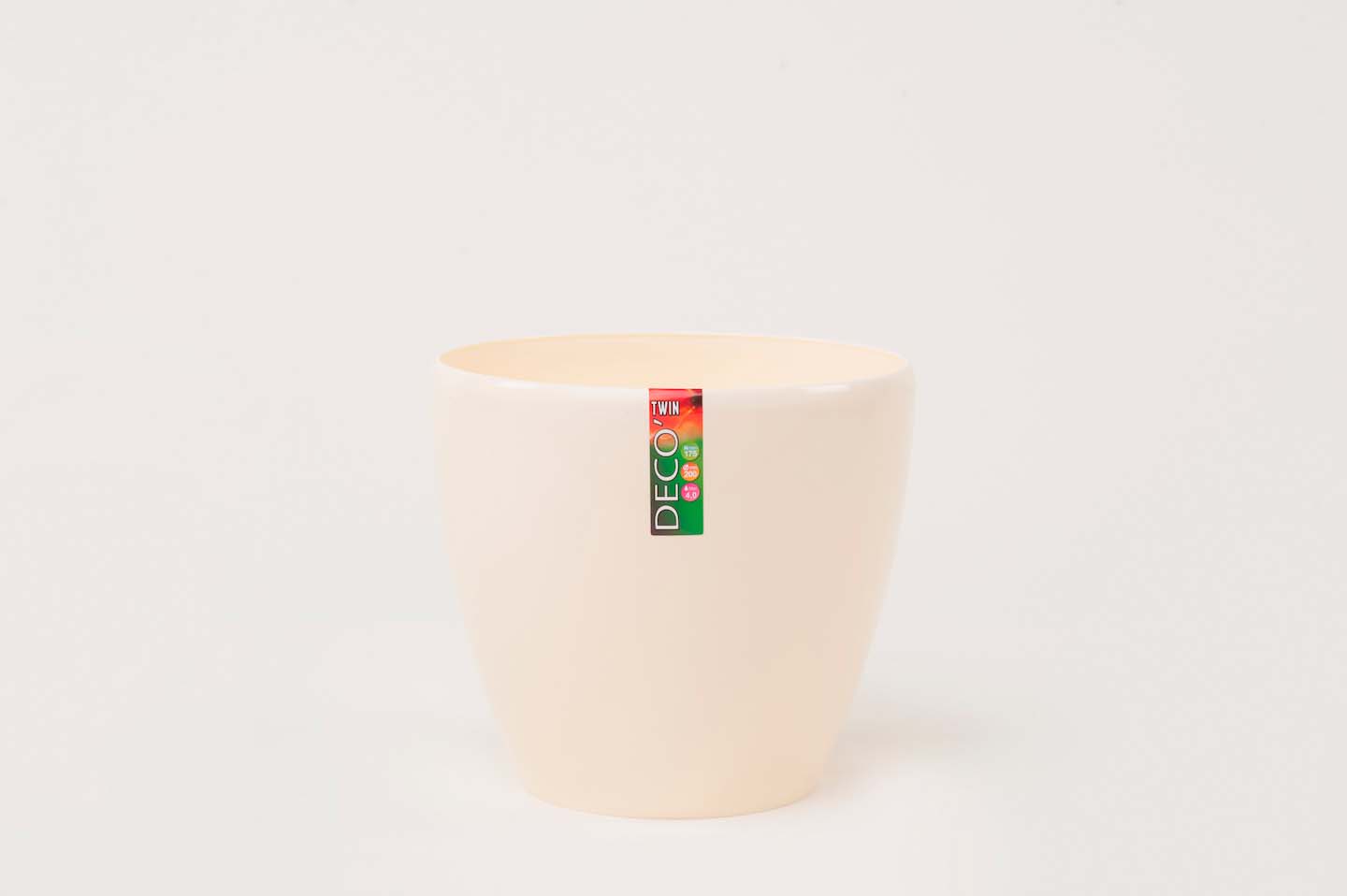 Ghiveci DECO TWIN 2.5 L (crem)