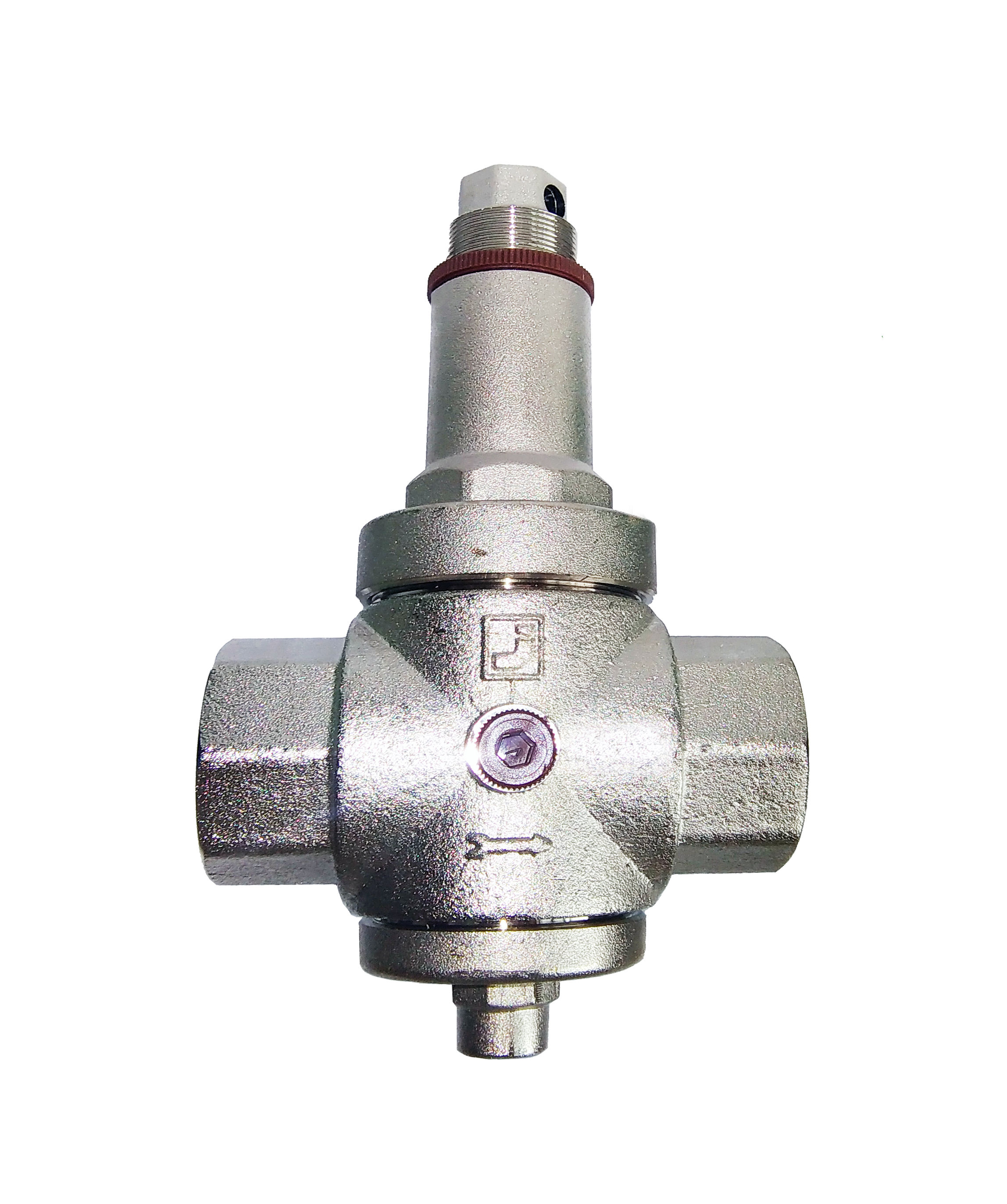 Reductor de presiune D. 1.1/4" FI/FI cu iesire pentru manometru D. 1/4" HY