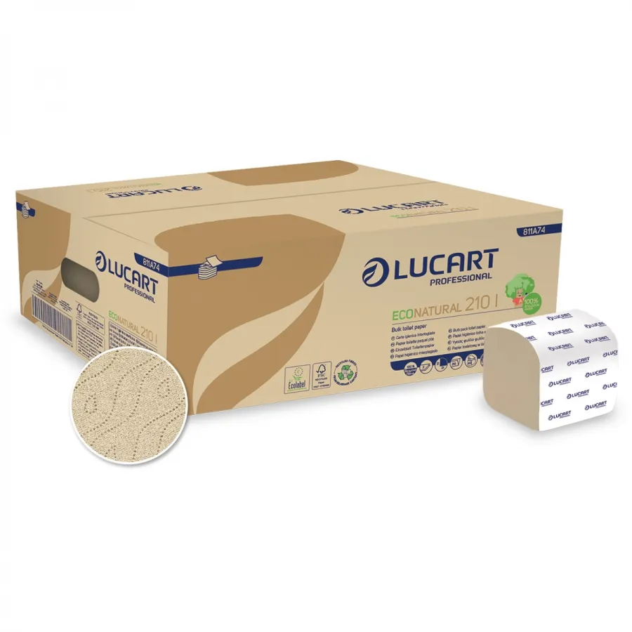 EcoNatural 210I - Hîrtie igienică in foi eco 2 str. 210 foi - 811A74