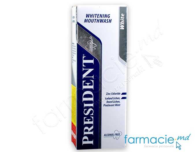 Apa de gura President White 250ml