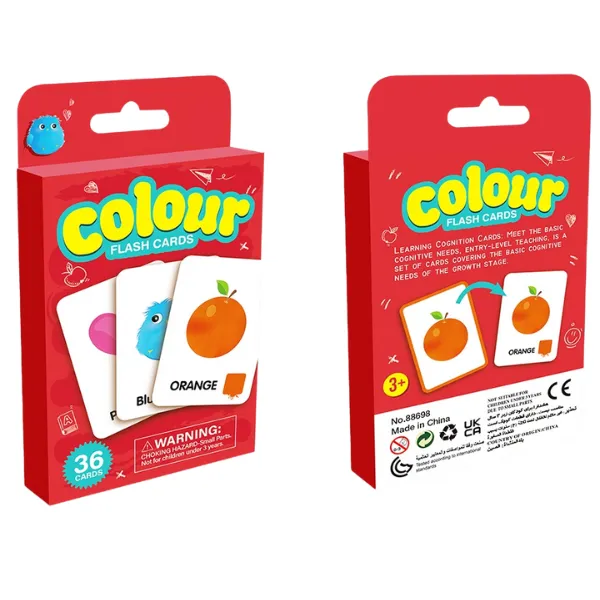 Carti de joc educative "Culori", "Animale", "Fructe" 88698 / 88701 / 88702 (11840)