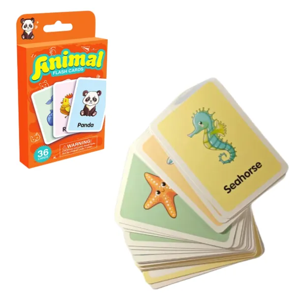 Carti de joc educative "Culori", "Animale", "Fructe" 88698 / 88701 / 88702 (11840)