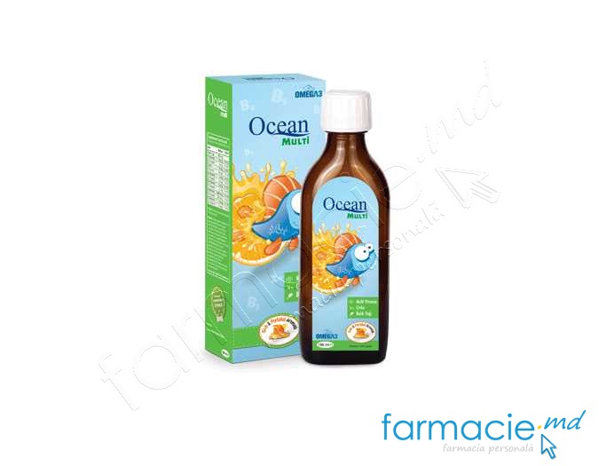 Ocean Omega 3 multivitamin sirop 150ml (6luni-12ani) Bioslo