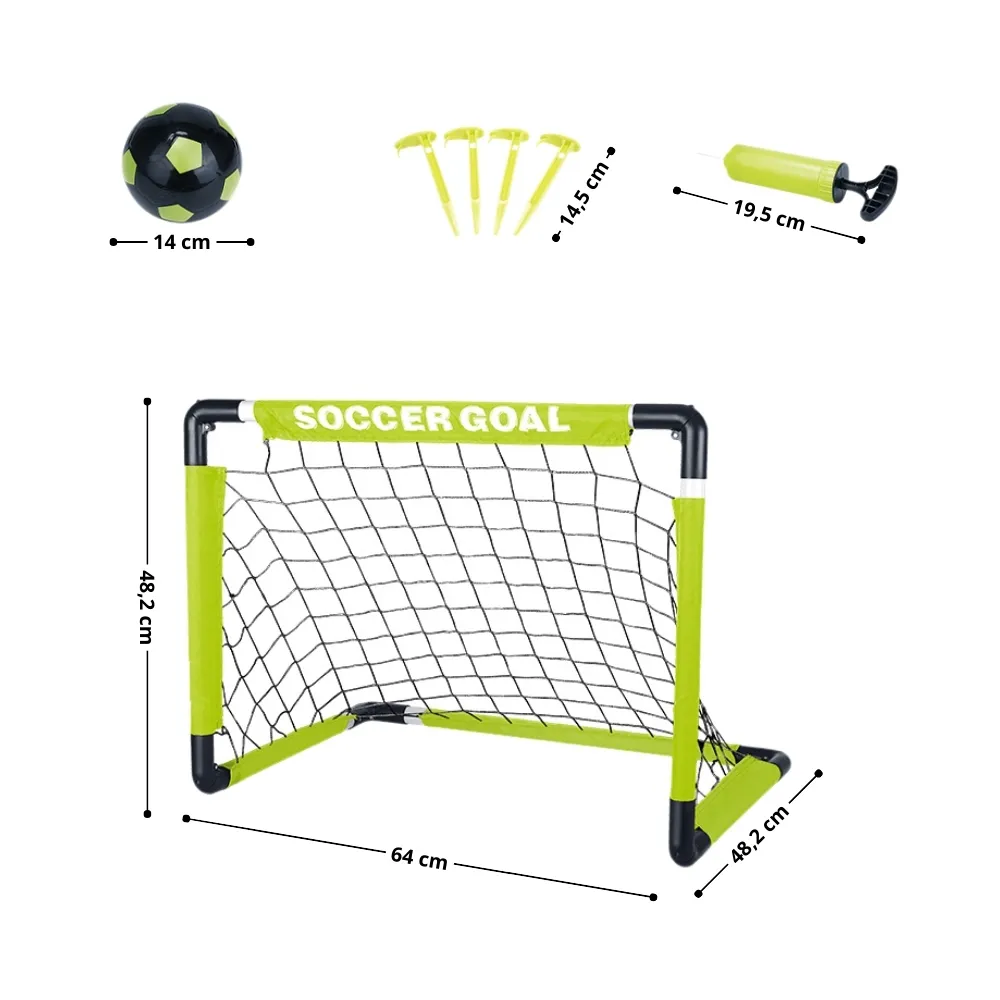 Poarta fotbal pt copii (2 buc.) 48.2x64 cm + minge, 6+ inSPORTline FSGS250 26717 (11799)